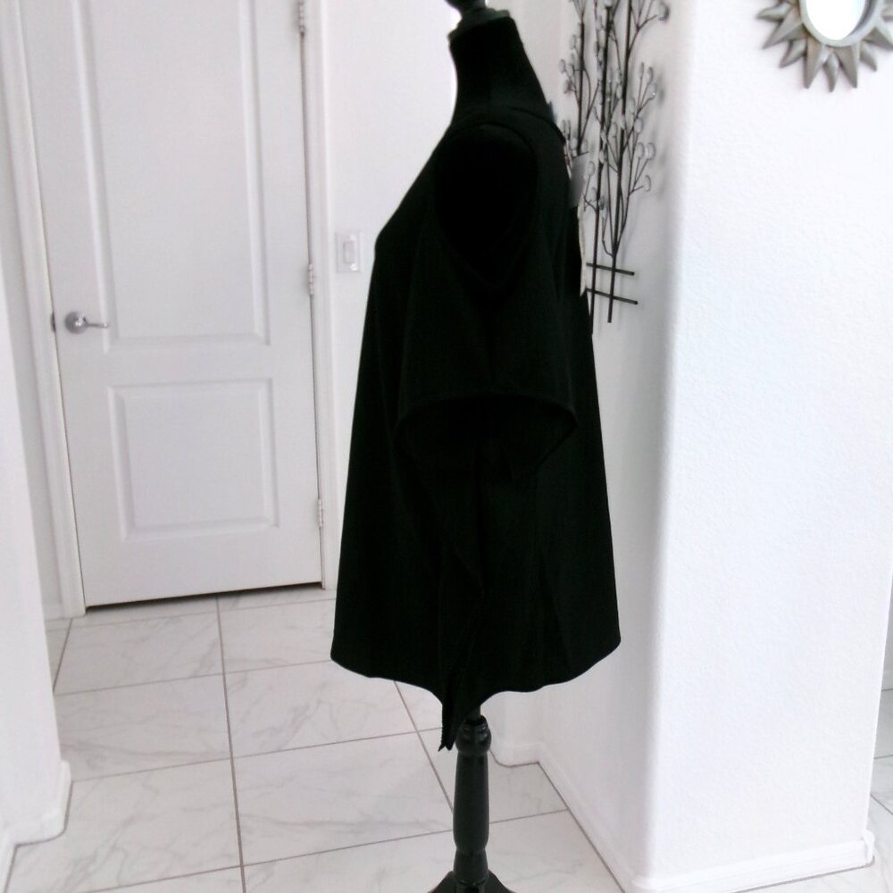 New Mambo Mini Dress Jet Black Batwing Sleeve Cover-up Beach Dress M / S - Picture 13 of 15
